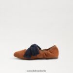 Sam Edelman Felicity Ballerinas Kinder Senf/Marine Schuhwerk 2P8JNV1020 - Image 4