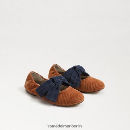 Sam Edelman Felicity Ballerinas Kinder Senf/Marine Schuhwerk 2P8JNV1020