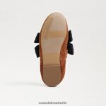 Sam Edelman Felicity Ballerinas Kinder Senf/Marine Schuhwerk 2P8JNV1020 - Image 6