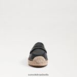 Sam Edelman Flache Espadrille-Loafer von Kai Frauen schwarzes Leder Schuhwerk 2P8JNV202 - Image 3