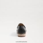 Sam Edelman Flache Espadrille-Loafer von Kai Frauen schwarzes Leder Schuhwerk 2P8JNV202 - Image 5