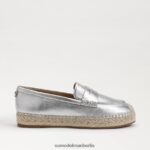 Sam Edelman Flache Espadrille-Loafer von Kai Frauen weiches Silber Schuhwerk 2P8JNV203 - Image 2
