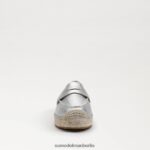 Sam Edelman Flache Espadrille-Loafer von Kai Frauen weiches Silber Schuhwerk 2P8JNV203 - Image 3