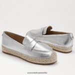 Sam Edelman Flache Espadrille-Loafer von Kai Frauen weiches Silber Schuhwerk 2P8JNV203 - Image 7