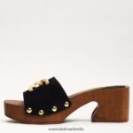 Sam Edelman Francina-Mule-Sandale Frauen schwarzes Wildleder Schuhwerk 2P8JNV520 - Image 4