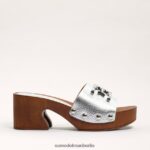 Sam Edelman Francina-Mule-Sandale Frauen Silber Schuhwerk 2P8JNV519 - Image 2