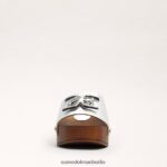 Sam Edelman Francina-Mule-Sandale Frauen Silber Schuhwerk 2P8JNV519 - Image 3