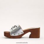 Sam Edelman Francina-Mule-Sandale Frauen Silber Schuhwerk 2P8JNV519 - Image 4