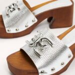Sam Edelman Francina-Mule-Sandale Frauen Silber Schuhwerk 2P8JNV519 - Image 7