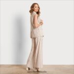 Sam Edelman Frankie Weste Frauen weißer Streifen Bekleidung 2P8JNV1083 - Image 3