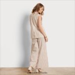 Sam Edelman Frankie Weste Frauen weißer Streifen Bekleidung 2P8JNV1083 - Image 4