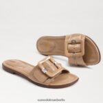 Sam Edelman Gaige Slide-Sandale Frauen Mandel Schuhwerk 2P8JNV29 - Image 7