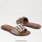 Sam Edelman Gaige Slide-Sandale Frauen Zinn Schuhwerk 2P8JNV27 - Image 7