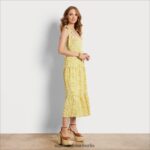 Sam Edelman geblümtes Maxikleid Frauen gelbes Multi Bekleidung 2P8JNV1116 - Image 2