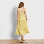 Sam Edelman geblümtes Maxikleid Frauen gelbes Multi Bekleidung 2P8JNV1116 - Image 4