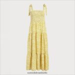 Sam Edelman geblümtes Maxikleid Frauen gelbes Multi Bekleidung 2P8JNV1116 - Image 5