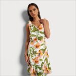 Sam Edelman geblümtes Minikleid Frauen Pfirsich-Multi Bekleidung 2P8JNV1105 - Image 3