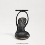 Sam Edelman Gemmie-Knöchelriemenabsatz Frauen schwarzes Lackleder Schuhwerk 2P8JNV672 - Image 3