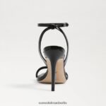 Sam Edelman Gemmie-Knöchelriemenabsatz Frauen schwarzes Lackleder Schuhwerk 2P8JNV672 - Image 5