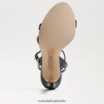 Sam Edelman Gemmie-Knöchelriemenabsatz Frauen schwarzes Lackleder Schuhwerk 2P8JNV672 - Image 6