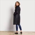 Sam Edelman Gesteppter Trenchcoat mit Kunstpelzfutter Frauen Schwarz Bekleidung 2P8JNV1279 - Image 4