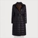 Sam Edelman Gesteppter Trenchcoat mit Kunstpelzfutter Frauen Schwarz Bekleidung 2P8JNV1279 - Image 5