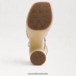 Sam Edelman Gia-Plateau-Absatz Frauen Gold Blatt Schuhwerk 2P8JNV697 - Image 6