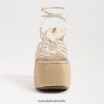 Sam Edelman Gia-Plateau-Absatz Frauen modernes Elfenbein Schuhwerk 2P8JNV698 - Image 3