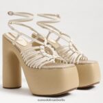 Sam Edelman Gia-Plateau-Absatz Frauen modernes Elfenbein Schuhwerk 2P8JNV698 - Image 7