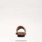 Sam Edelman Giada gewebte Slide-Sandale Frauen Gold Blatt Schuhwerk 2P8JNV406 - Image 5