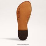 Sam Edelman Giada gewebte Slide-Sandale Frauen Gold Blatt Schuhwerk 2P8JNV406 - Image 6