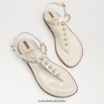 Sam Edelman Gigi Pearl Zehenstegsandale Frauen Porzellan Schuhwerk 2P8JNV555 - Image 7