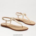 Sam Edelman Gigi Signet Zehenstegsandale Frauen modernes Elfenbein Schuhwerk 2P8JNV558 - Image 7