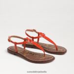 Sam Edelman Gigi-Zehensandale Frauen Orangenmohn Schuhwerk 2P8JNV225