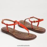 Sam Edelman Gigi-Zehensandale Frauen Orangenmohn Schuhwerk 2P8JNV225 - Image 7