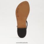 Sam Edelman Gigi-Zehensandale Frauen schwarzes Leder Schuhwerk 2P8JNV227 - Image 6