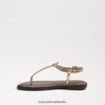 Sam Edelman Gigi-Zehensandale Kinder Goldboa-Metallic Schuhwerk 2P8JNV936 - Image 4