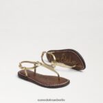 Sam Edelman Gigi-Zehensandale Kinder Goldboa-Metallic Schuhwerk 2P8JNV936 - Image 7