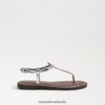 Sam Edelman Gigi-Zehensandale Kinder lila/silberner Glitzer Schuhwerk 2P8JNV960 - Image 2