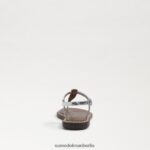 Sam Edelman Gigi-Zehensandale Kinder lila/silberner Glitzer Schuhwerk 2P8JNV960 - Image 5