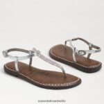 Sam Edelman Gigi-Zehensandale Kinder lila/silberner Glitzer Schuhwerk 2P8JNV960 - Image 7