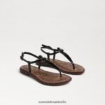 Sam Edelman Gigi-Zehensandale Kinder Schwarz Schuhwerk 2P8JNV963