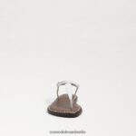 Sam Edelman Gigi-Zehensandale Kinder strahlend weißes Leder Schuhwerk 2P8JNV938 - Image 3