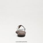 Sam Edelman Gigi-Zehensandale Kinder strahlend weißes Leder Schuhwerk 2P8JNV938 - Image 5