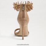 Sam Edelman Gillie-Perlen-Knöchelriemenabsatz Frauen bräunliche Bräune Schuhwerk 2P8JNV603 - Image 5