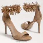 Sam Edelman Gillie-Perlen-Knöchelriemenabsatz Frauen bräunliche Bräune Schuhwerk 2P8JNV603 - Image 7