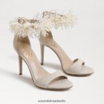 Sam Edelman Gillie-Perlen-Knöchelriemenabsatz Frauen Sand Schuhwerk 2P8JNV604