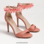 Sam Edelman Gillie-Perlen-Knöchelriemenabsatz Frauen Stuckrosa Schuhwerk 2P8JNV605