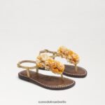 Sam Edelman Gillie Zehenstegsandale Kinder Wüstensonnenleder Schuhwerk 2P8JNV1054