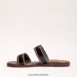 Sam Edelman Ginna-Slide-Sandale Frauen dunkelbraun Schuhwerk 2P8JNV263 - Image 4